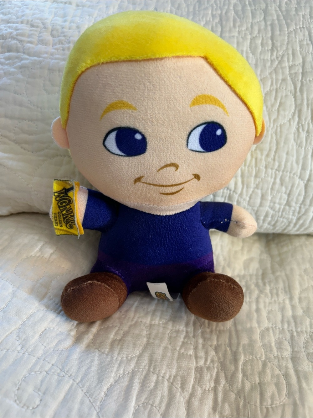 Willy Wonka &‎ the Chocolate Factory Charlie With The Golden Ticket 7” Plush